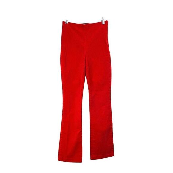 Tuckernuck red‎ corduroy Ashford pants Size S high rise four-way stretch cropped - Picture 2 of 9